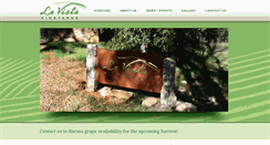Desktop Screenshot of lavistavineyards.com